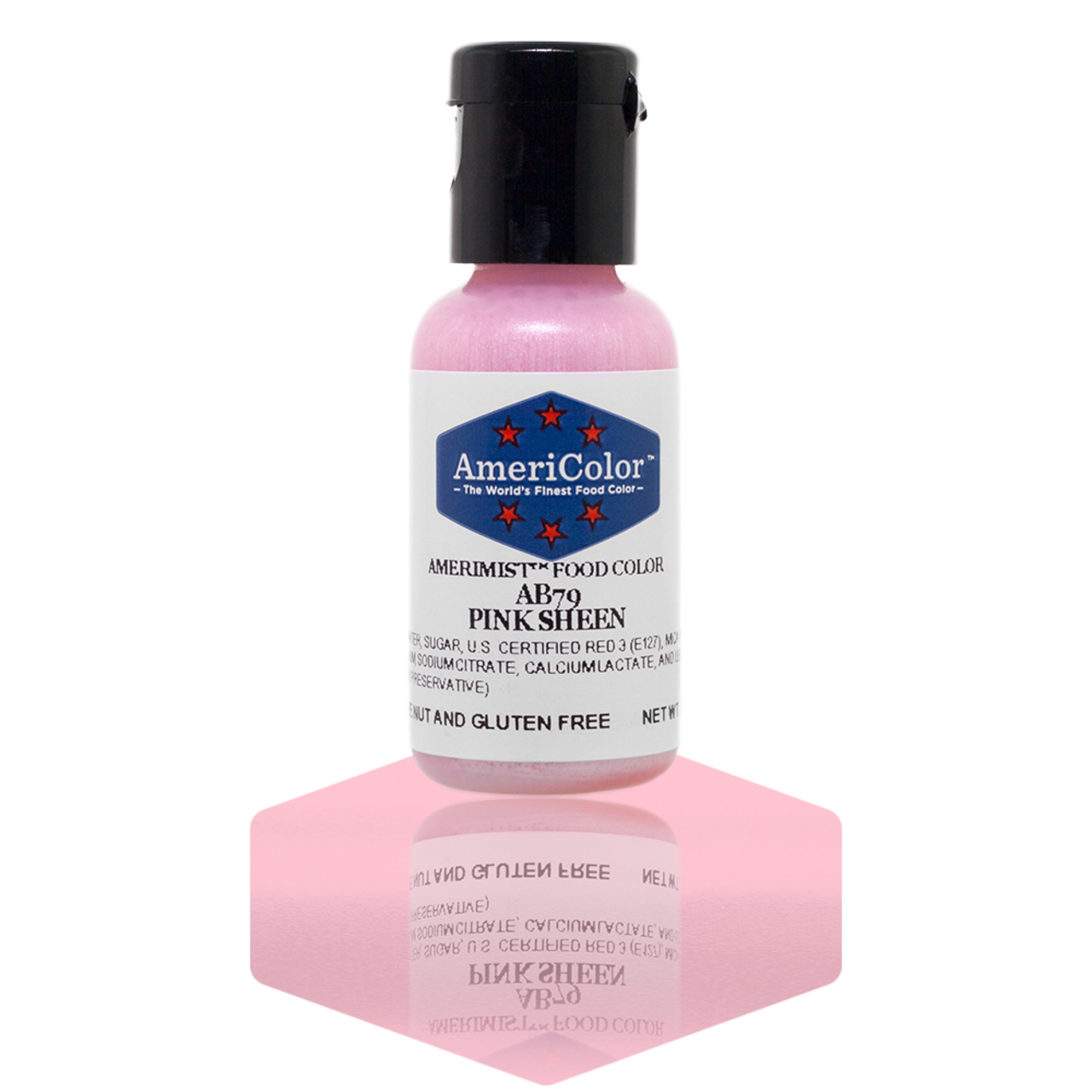 AmeriColor, Pink Sheen, .65 Ounce, AmeriMist Airbrush Food Coloring